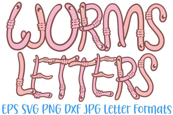 Download Worm Letters Font Comic Wiggly Letters - Letters font Collection