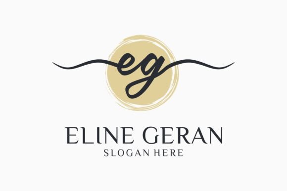 Download Letter E G Handwritten Feminine Logo - Feminine logo Collection