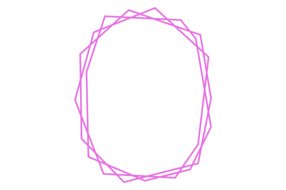 Download Geometric Line Frame. Decorative Polygon - Decor Collection